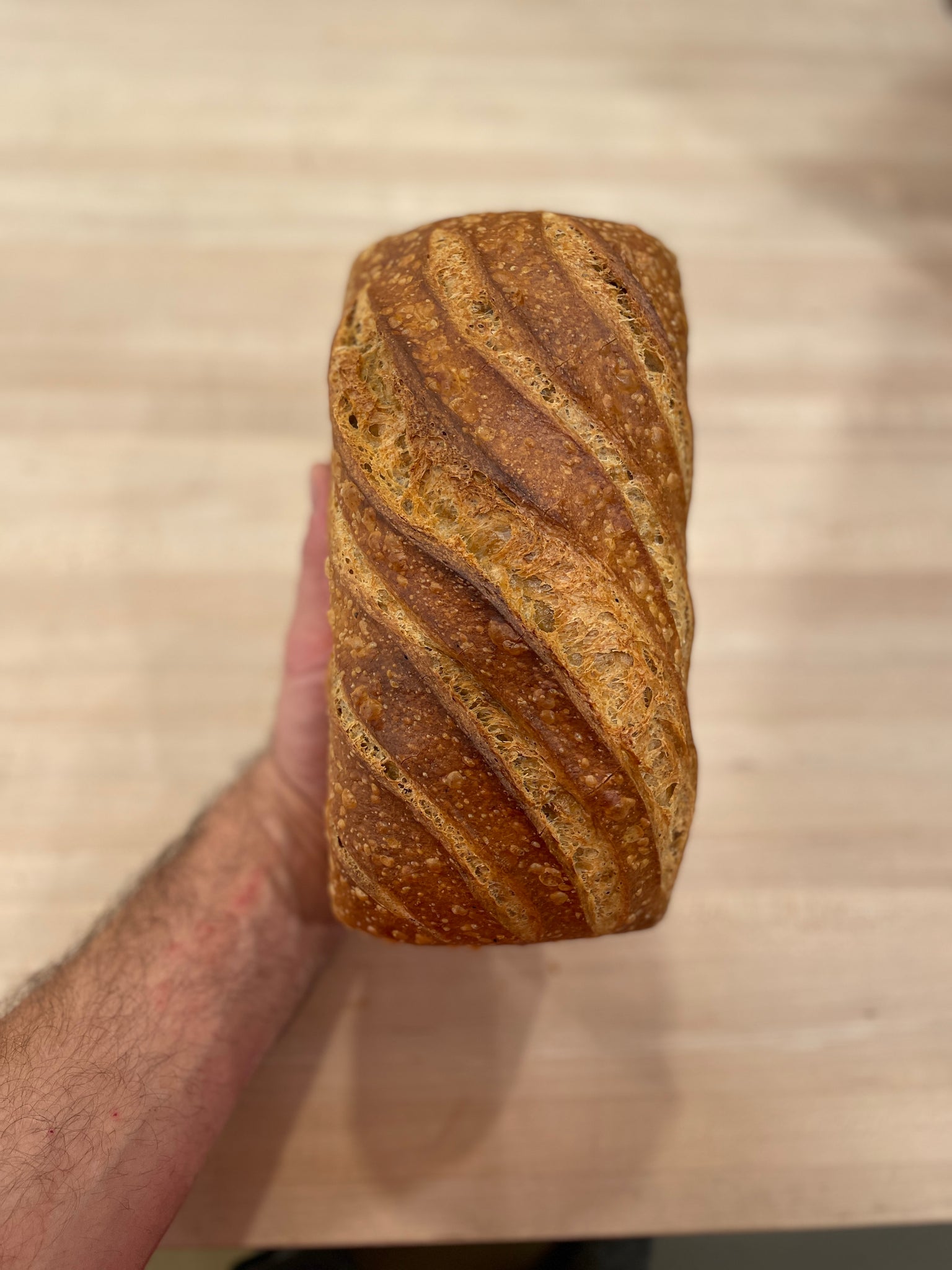 Spanish Olive Oil Sourdough Sandwich Loaf